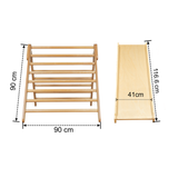 Ezzro Natural Large Climbing Foldable Triangle With Duo Board - Laadlee