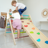 Ezzro Rainbow Large Climbing Foldable Triangle With Duo Board - Laadlee