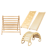 Ezzro Large Toddler Climbing Set - Natural - Laadlee