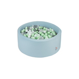 Ezzro Baby Blue Round Ball Pit With 200 Balls - Lime, White, Grey, Transparent - Laadlee
