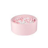 Ezzro Light Pink Round Ball Pit With 400 Balls - Baby Pink, White - Laadlee