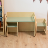 Ezzro Montessori Table Set - Natural / Light Green - Laadlee