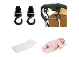 Sunveno Rotating Stroller Hooks and Diaper Changing Pad Combo