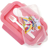 Eazy Kids Unicorn Snack Box wt Spoon & Fork - Friends