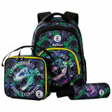 Eazy Kids T-Rex 17Inch Backpack with Lunch Bag and Pencil Case (Set of 3)