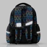 Eazy Kids Awesome 17Inch School Bag With Lunch Bag and Pencil Case - Black (Set of 3)