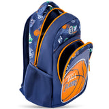 Eazy Kids Basket Ball 18Inch Backpack With Lunch Bag and Pencil Case (Set of 3)