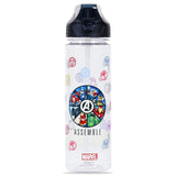 Eazy Kids Marvel Avengers Assemble 2-In-1 Tritan Water Bottle 650ml - Black