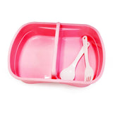 Eazy Kids Rabbit Lunch Box And Water Bottle - Pink