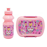 Eazy Kids Rabbit Lunch Box And Water Bottle - Pink