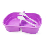 Eazy Kids Rabbit Lunch Box And Water Bottle - Purple