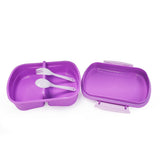 Eazy Kids Rabbit Lunch Box And Water Bottle - Purple
