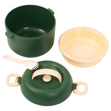 Eazy Kids 2 Compartment Lunch Box With Spoon 1320ml - Green