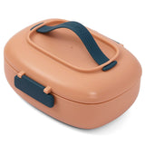 Eazy Kids 2 Compartment Lunch Box With Spoon 850ml - Brown