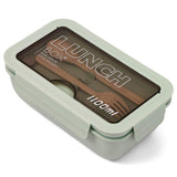 Eazy Kids 2 Compartment Lunch Box With Utensils 1100ml - Green