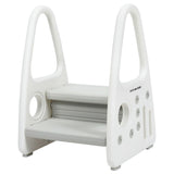Eazy Kids 2 Step Stool - Grey