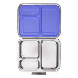 Eazy Kids 3 Compartment Bento Steel Lunch Box - Purple