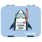 Eazy Kids Shark Bento Lunch Box With Sandwich Cutter Set - Blue