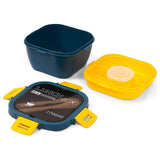 Eazy Kids 5 Compartment Lunch Box With Utensils 1700ml - Blue