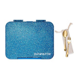 Eazy Kids Glitter 6/4 Convertible Bento Lunch Box - Blue