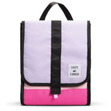 Eazy Kids 6 & 4 Convertible Bento Lunch Box With Lunch Bag, Sandwich Cutter Set - Mermaid Purple