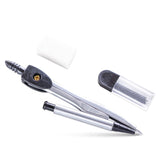 Eazy Kids 7-Piece Geometry Set in Clear Plastic Case – Ruler, Protractor, Compass, Eraser