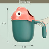 Eazy Kids Head Shampoo Wash Rinse Shower Mug 500Ml - Green