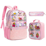Eazy Kids It's Girl Thing Back to School Combo Set 17Inch - Pink (Set of 4)