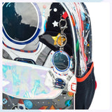 Eazy Kids Astronaut 16Inch School Bag, Lunch Bag And Pencil Case - Blue (Set of 3)
