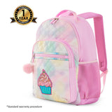 Eazy Kids 17" Backpack With Water Bottle, Lunch Box, Lunch Bag and Pencil Case - Sugar Pop Pink