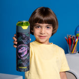 Eazy Kids 17" Backpack With 640ml Water Bottle, Lunch Box, Lunch Bag and Pencil Case - T-Rex