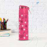 Eazy Kids Tropical Bento Lunch Box, Stainless Steel Bottle And Food Jar - Pink