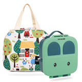 Eazy Kids Bento Box With Insulated Lunch Bag - Green