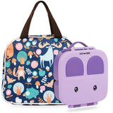 Eazy Kids Bento Box With Insulated Lunch Bag - Purple