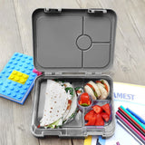 Eazy Kids Love Riyadh Bento Boxes With Insulated Lunch Bag - Grey