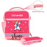 Eazy Kids Unicorn Bento Lunch Bag - Pink