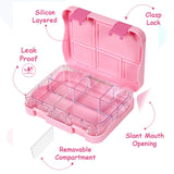 Eazy Kids Girl Power Tritan Bento Lunch Box With Water Bottle