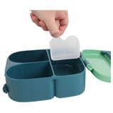 Eazy Kids Bento Lunch Box With Handle - Green