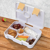 Eazy Kids Avocado 6/4 Convertible Bento Lunch Box With Sandwich Cutter Set
