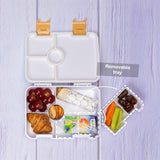 Eazy Kids Avocado 6/4 Convertible Bento Lunch Box With Sandwich Cutter Set