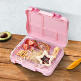 Eazy Kids Girl Power 5/4 Convertible Bento Lunch Box With Sandwich Cutter Set