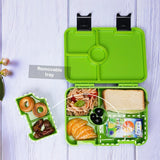 Eazy Kids Goal Time 6/4 Convertible Bento Lunch Box With Sandwich Cutter Set