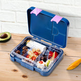 Eazy Kids Unicorn Lover Bento Lunch Box With Sandwich Cutter Set - Blue