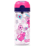 Eazy Kids Cat Lunch Box Set And Tritan Water Bottle With Spray 420ml - Pink