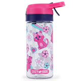 Eazy Kids Cat Tritan Water Bottle With Spray 420ml - Pink