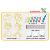 Eazy Kids DIY Kids Art & Craft Crystal Pendant Making & Coloring Set- Unicorn