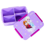 Disney Frozen Princess 4 Compartment Convertible Bento Lunch Box - Purple