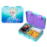 Eazy Kids Disney Frozen Princess Elsa 6/4 Compartment Convertible Tritan Lunch Box - Blue