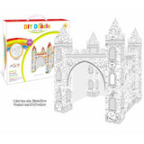 Eazy Kids DIY Doodle Erasable Painting Castle with Music and Light