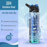 Eazy Kids Double wall Stainless Steel Water Bottle 530ml - Blue